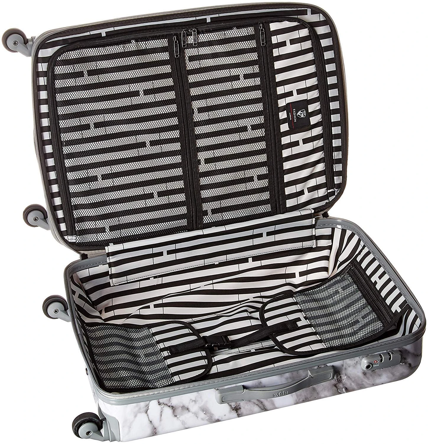 Heys America Unisex Carrara Marble Check In 26" & Carry On 21" Spinner Luggage Set 2 Heys America Unisex Carrara Marble Check In 26" & Carry On 21" Spinner Luggage Set - Image 2