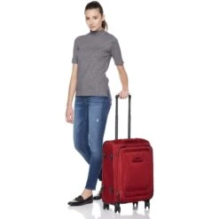 AmazonBasics Expandable Softside Carry-On Spinner Luggage Suitcase With TSA Lock And Wheels - 21 Inch, Red 11 AmazonBasics Expandable Softside Carry-On Spinner Luggage Suitcase With TSA Lock And Wheels - 21 Inch, Red -Luggage Factory 81wqwHcy11L