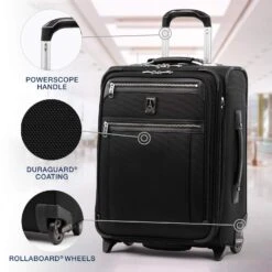 Travelpro Luggage Platinum Elite 20" Carry-on Intl Expandable Rollaboard W/USB Port, Shadow Black 11 Travelpro Luggage Platinum Elite 20" Carry-on Intl Expandable Rollaboard W/USB Port, Shadow Black -Luggage Factory 81xvW8JfPtL