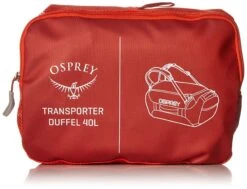Osprey Packs Transporter 40 Expedition Duffel, Ruffian Red, One Size -Luggage Factory 910CX4vND L