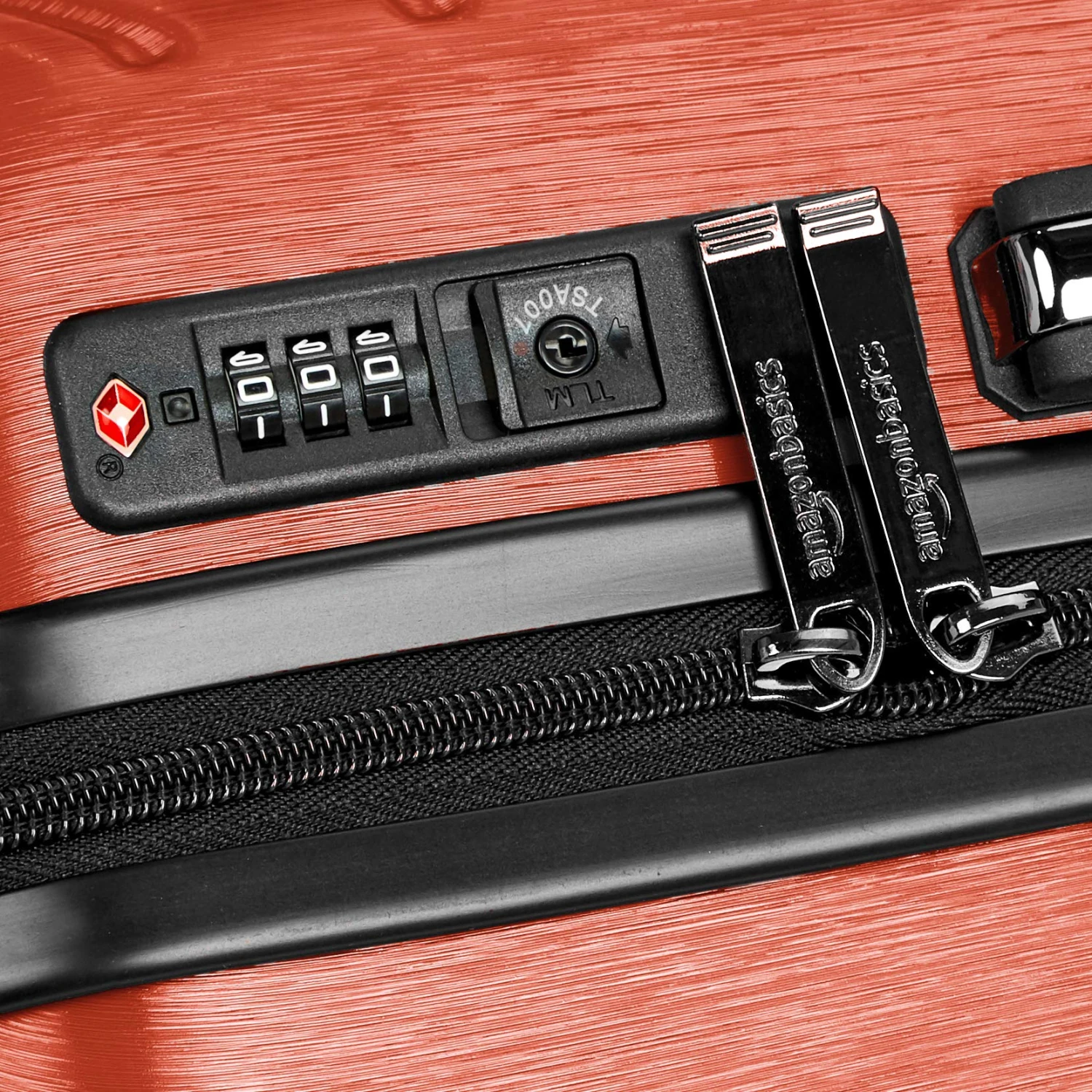 AmazonBasics Geometric Luggage 18-inch International Carry-on, Red 3 AmazonBasics Geometric Luggage 18-inch International Carry-on, Red - Image 3