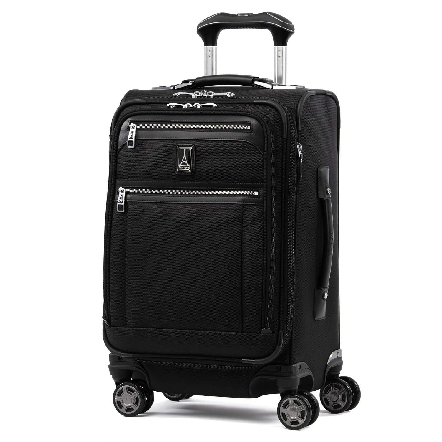 Travelpro Luggage Platinum Elite 20" Carry-on Expandable Business Spinner W/USB Port, Shadow Black 1 Travelpro Luggage Platinum Elite 20" Carry-on Expandable Business Spinner W/USB Port, Shadow Black