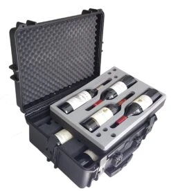 Carrying Case For Wine - Bottles - Winecase - Wheeled Case - Wine Transport - Wine Agent - Bottle Wine Carrier - Hard Case
