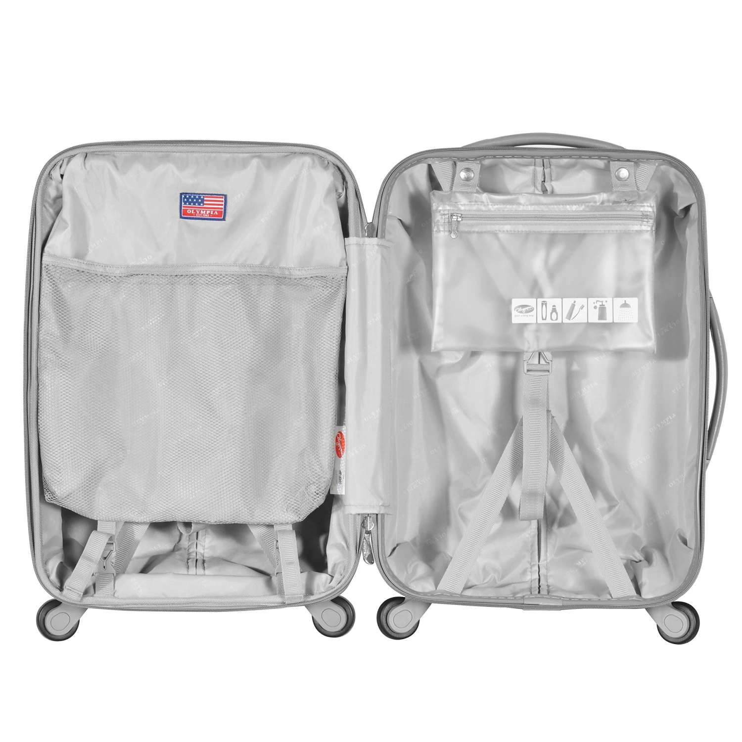 Olympia Denmark 21" Carry-on Spinner, Wine 4 Olympia Denmark 21" Carry-on Spinner, Wine - Image 4