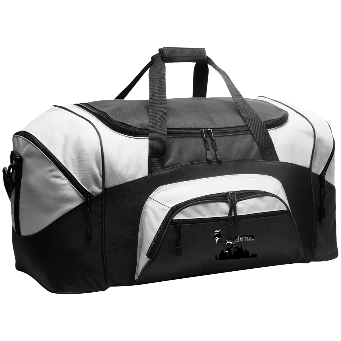 New York New York - Travel Experts Colorblock Sport Duffel 1 New York New York - Travel Experts Colorblock Sport Duffel