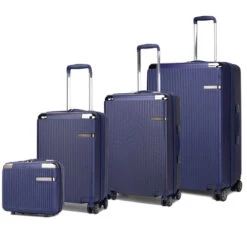 Tulum 4-piece Luggage Set -Luggage Factory HR100 4PC NAV 4 Pcs Set Midnight Navy View 1