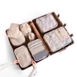 Packing Cubes Travel Luggage Organizer | Travel Organizer Storage -Luggage Factory Packing Cubes for Suitcases 8 9pcs Travel Packing Cubes Travel Luggage Bags Waterproof Clothes Socks Shoes.jpg 640x640 ab1a048d 718e 4eae 9868 cc16e06720ff