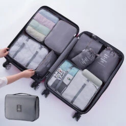 Packing Cubes Travel Luggage Organizer | Travel Organizer Storage -Luggage Factory Packing Cubes for Suitcases 8 9pcs Travel Packing Cubes Travel Luggage Bags Waterproof Clothes Socks Shoes ba0ea3b0 11b5 40ed bd06 a3a6c20cd1d8