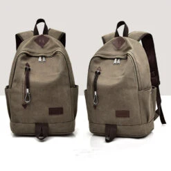 Casual Men Canvas Backpack School Travel Student School Laptop Bag -Luggage Factory product image 788928649