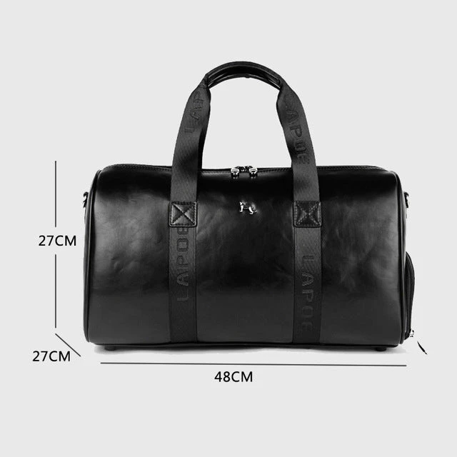 Genuine Leather Men Travel Bag Carry On Luggage Bags Men Leather Travel Duffel Weekend Bag Big Tote 2 Genuine Leather Men Travel Bag Carry On Luggage Bags Men Leather Travel Duffel Weekend Bag Big Tote - Image 2