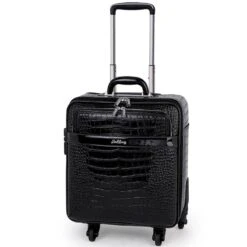 2019 New 16/20/22 Inch Spinner Suitcase Men Real Cowhide Leather Pattern Trolley Luggage Laptop