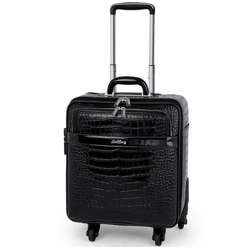 2019 New 16/20/22 Inch Spinner Suitcase Men Real Cowhide Leather Pattern Trolley Luggage Laptop 1 2019 New 16/20/22 Inch Spinner Suitcase Men Real Cowhide Leather Pattern Trolley Luggage Laptop